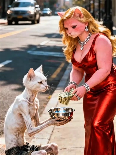 The Queen Who Fell in Love with the Poor Cat. #meow #cats #catsoftiktok #kitten