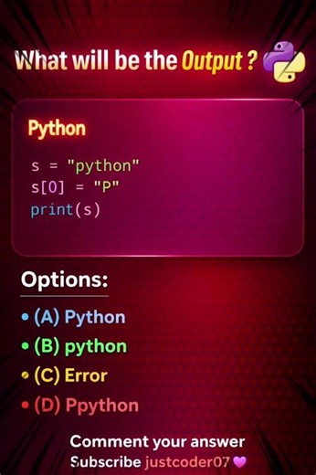 Small steps in coding lead to big success 💻#python #pythonquiz #codingchallenge #learnpython