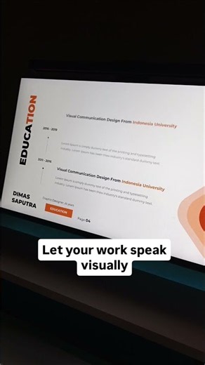 Resume Presentation PowerPoint Template for Your Portfolio