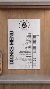 Personalised Drinks Menu Sign A4 | Custom Menu Board | Acrylic Café Price List | Drinks Sign - Etsy UK