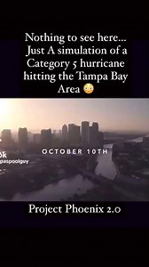 2.1K views · 25 reactions | Wow. So, if you type in project phoenix 2.0, it’s from the Tampa bay regional planning council. And it is an exercise / simulation on what happens with a category 5 hurricane. Eerie no doubt … | Manuel Garza | Facebook