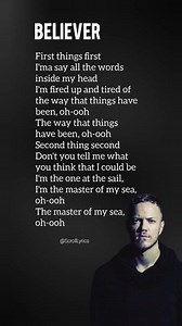 93K views · 3.5K reactions | Believer – That Drop Still Hits Hard! #ImagineDragons #Lyrics #Shorts #Motivation #believer | Scroll Lyrics | Facebook