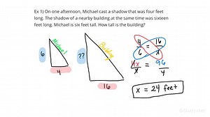 Solving Similar Triangles with Indirect Measurement Word Problems | Geometry