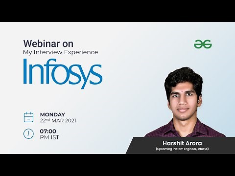 Webinar | My Interview Experience at Infosys