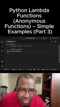 Python Lambda Functions (Anonymous Functions) – Simple Examples (Part 3)