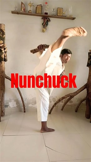 Karate skills#nunchuck tutorial #viral short video