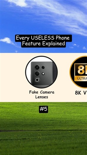Every USELESS Phone Feature Explained Part 5 - Fake Camera Lenses #tech