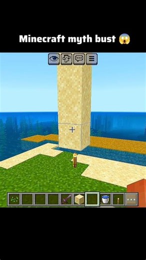 Minecraft Myth: Can a Torch Stop Sand? 😱 (100% Real) #shorts