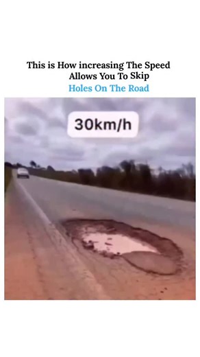 UNIVERSE | SCIENCE | TECHNOLOGY on Instagram: "The Physics Explained Inertia (Newton's First Law): An object in motion wants to stay in motion in a straight line. When a car is moving quickly, its forward momentum helps the wheel resist the downward pull of gravity into the hole. Time over the gap: At higher speeds, the tire spends less time over the gap of the pothole. Gravity has less time to pull the wheel down into the hole, so the car's suspension doesn't compress as far, and the impact fee