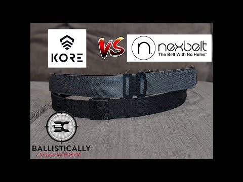 Nexbelt and kore essentials belt comparison for every day carry
