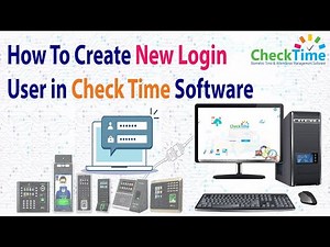 How To Create New Login User In checktime biometric time attendance management software #checktime