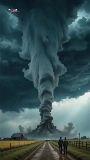 Nature’s Fury: Supercell Tornado Destroys Everything in Its Path! #Tornado #Supercell #StormChasers