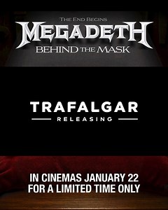 MEGADETH: BEHIND THE MASK is exclusively in cinemas worldwide January 22 for a limited time only. Get tickets at www.megadethfilm.com | Megadeth