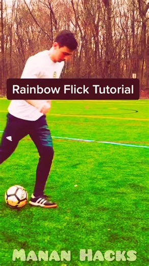 Football Rainbow Flick Tutorial# #football #footballskills #footballshorts
