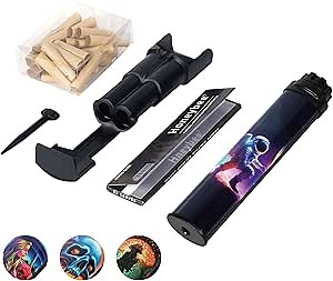 Cone Rolling Machine and Cone Loaders,Cone Filler Portable Home Pre-Roll Machine for King Size&1 1/4 Size Pre-rolled Cones