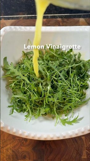 Arugula or Rocket Salad with Lemon Vinaigrette and Parmesan | Perfect with Steak