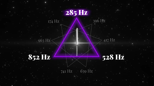 285Hz、528Hz和852Hz是Solfeggio频率中的三个重要音调，常用于声音疗愈以促进身体、情感和精神的和谐