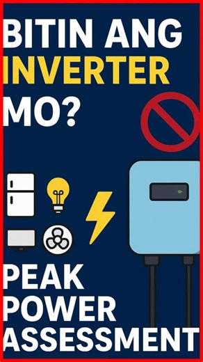 35K views · 748 reactions | Maraming nasisira na solar inverter dahil mali ang sizing! Panoorin itong 80-second guide para matutunan ang tamang Peak Power Assessment.” Hashtags: #SolarTips #InverterSizing #PeakPower #SolarDIY #PhilippinesSolar | E3L Solar | Facebook