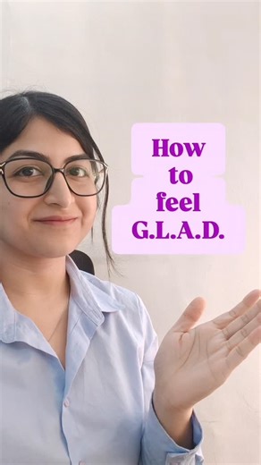 Psycognia Clinic | Psychiatrists | Mental Health Page on Instagram: "Part 2 of my Exam Stress Reduction series: the G.L.A.D. technique. The GLAD technique is a mindfulness exercise using the acronym Gratitude, Learning, Accomplishment, and Delight to foster positivity, reduce rumination, and build resilience by focusing on daily joys, insights, and small wins, often done as a nightly reflection. It helps shift focus from negativity. This technique ✅Counteracts Negativity bias ✅Boosts mood ✅Build