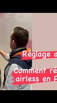 Réglage son airless en peinture #peinture #airless #peintre
