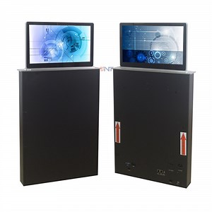 [Hot Item] New Display Retractable Monitor Motorized Screen Lift with Two Sides FHD 15.6 Inch LED Monitor