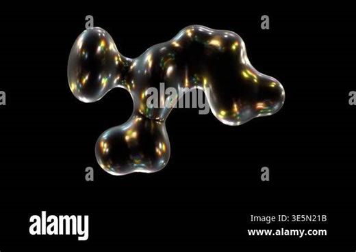 Abstract colorful bubbles floating in darkness Stock Video Footage - Alamy