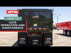 How to operate and maintain your end-dump trailer gate