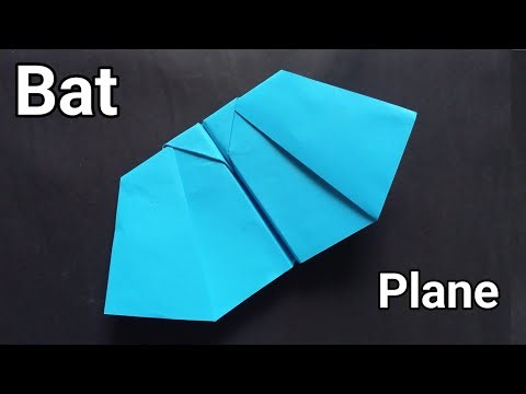 Bat Wing Paper Plane | Super Cool & Easy Origami Plane Tutorial