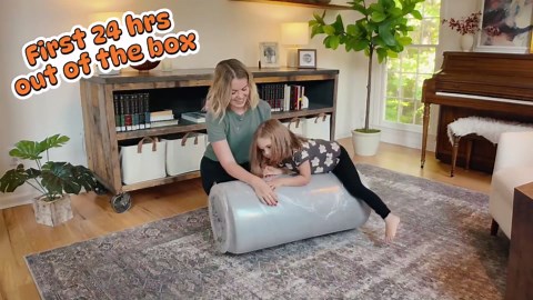 EUHOMY Nugget Ice Maker Countertop, Ready in 8 Mins, Self-Cleaning, 34lbs/24H Portable Ice Maker Machine with Ice Scoop & Basket, Sonic Ice Makers with Chewable Pellet Ice for Home/Party/RV/Camping