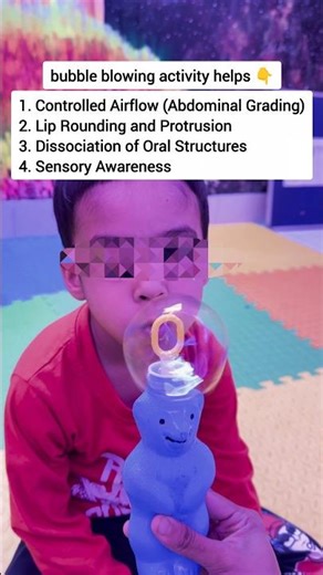 Bubble blowing activity 🫧