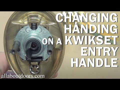 How to Change the Handing on a Kwikset Entry Handle