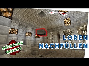 Minecraft Bahnhof bauen Loren System Tutorial - Redstone Quicky