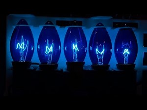 Christmas 2025 | Holiday Time (Wal-Mart) Blue Transparent C9 Incandescent Light Sets