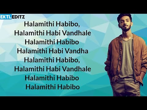 || BEAST MOVIE || HALAMITHI HABIBO SONG || LYRICS IN ENGLISH ||