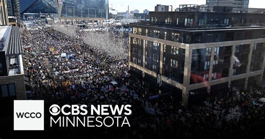 Thousands march, rally against ICE in downtown Minneapolis