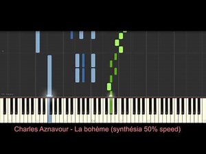 Charles Aznavour - La bohème (piano tutoriel)