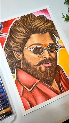 Pushparaj 🔥#shorts #pushpa #art