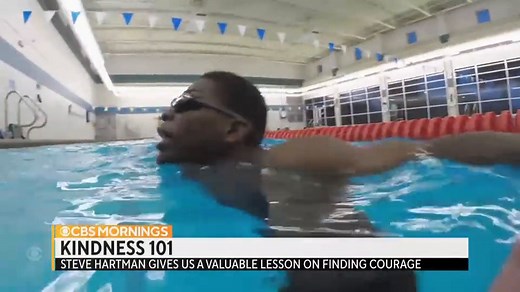 KINDNESS 101: Gerald Hodges knows a thing or two about courage. He joined his high school’s swim team without knowing how to swim — and helped his team make it to the State competition his senior year. | CBS Mornings
