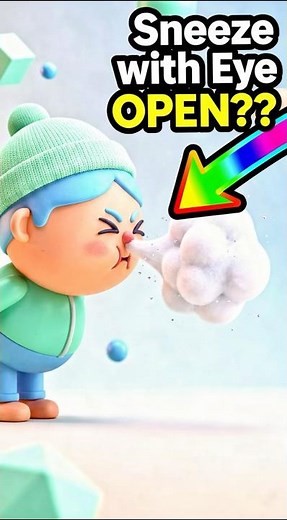 Have you ever tried to keep your eyes open while sneezing? It’s basically impossible! 🧐