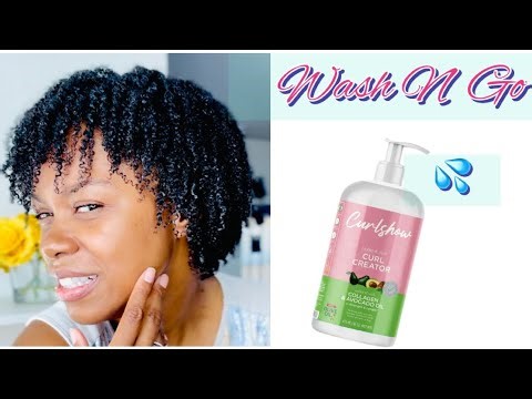 Wash N Go for Low Porosity Hair with ORS Olive Oil Curlshow Curl Creator gel. 💦