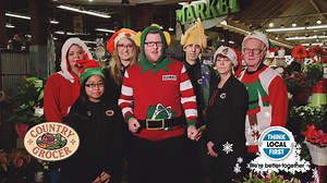 Think Local First this Christmas! Our team had a blast filming our newest commercial for CHEK News: Official Page! Merry Christmas! | Country Grocer
