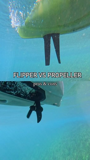 Brooklyn Kayak Company on Instagram: "Flipper vs Propeller comparison ⬇️ FLIPPER DRIVE: also referred to as Fin drives, propel a kayak through a system of vertical shafts and semi-flexible flippers or fins that move back and forth (like a scissors kick in swimming). This motion has also been described as the way penguins move through water. Pros: Efficient - Kayakers who use fin propulsion find it to be an extremely efficient method. The easy, back-and-forth motion is akin to walking. This natur