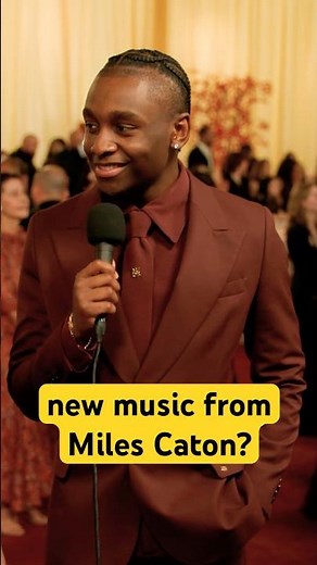 Miles Caton Reveal His Plans to Release New Music To Amelia on The #Oscars Red Carpet 👀