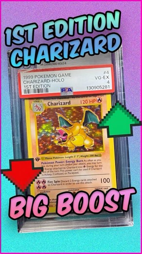 Charizard 1st Edition | MASSIVE GRADE BOOST #pokemon #pokemontcg #tradingcards #pokemoncards