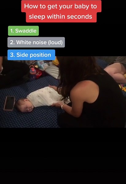 How to get your baby to sleep within seconds #babysleep #babysleepissues #newbornsleep #fyp #f #babysleeptips