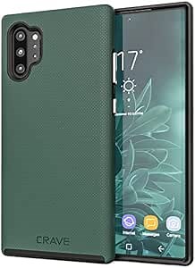 Crave for Galaxy Note 10 Plus Case, Shockproof Protection Dual Layer Case for Samsung Galaxy Note 10 Plus (6.8 inch) - Forest Green
