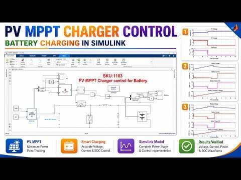 MATLAB Implementation of PV MPPT Charger Control for Battery | PV MPPT Charger Control