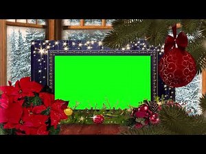 Christmas Frame Green Screen Background Effect