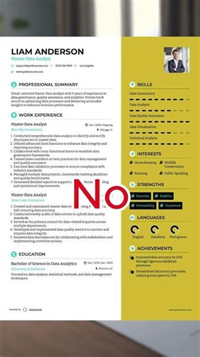 Data Analyst Resume Format Recruiters Prefer #dataanalyst