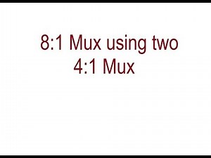 8:1 mux using two 4:1 mux